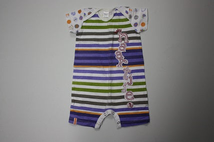 Newborn baby naartjie striped romper