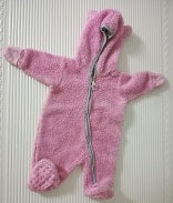 Unknown brand estimated 0-3 months Babygrow with hand mittens