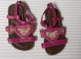 Friends incorporated size 4 pink heart sandals.