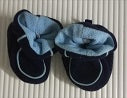 Size 1  ackermans fleece blue booties